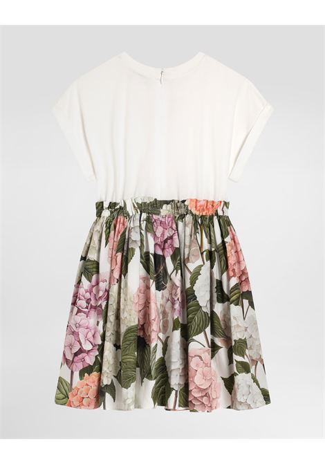 Abito con stampa ortensie DOLCE & GABBANA KIDS | L5JDAU G7PQPS9000